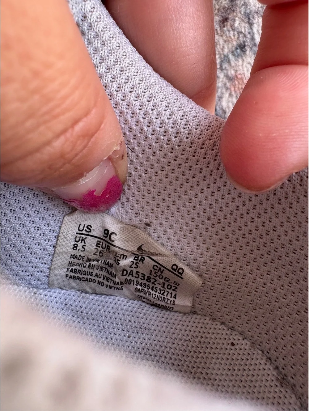 9C Toddler Nike Legacys Hook & Loop Black & White
